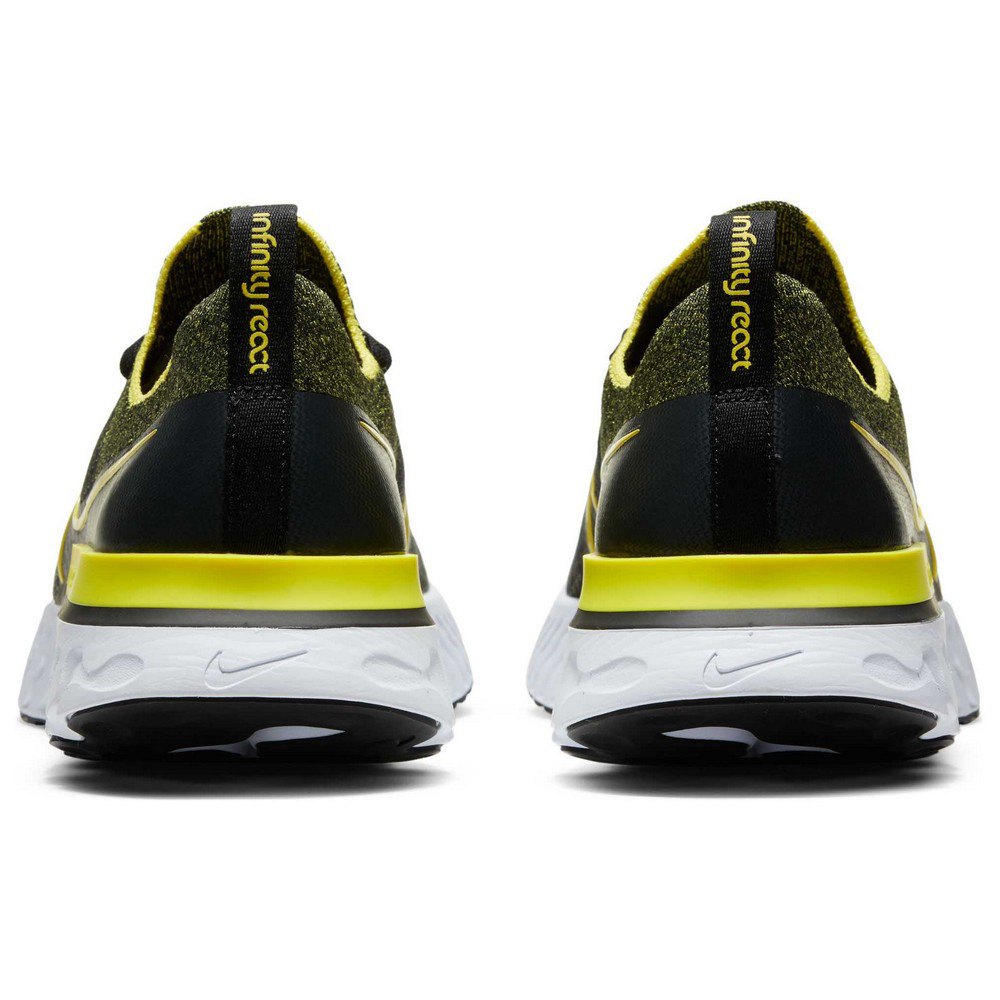 Nike React Infinity Run Flyknit EU 42 Black / Sonic Yellow / White /  Anthracite - Zapatillas Deporte