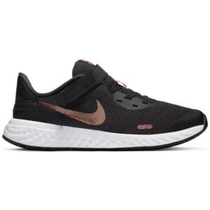 Nike Revolution 5 Flyease Gs EU 37 1/2 Dk Smoke Grey / Metalic Red Bronze
