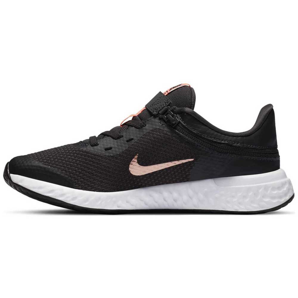 Nike Revolution 5 Flyease Gs EU 39 Dk Smoke Grey / Metalic Red Bronze - Imagen 3