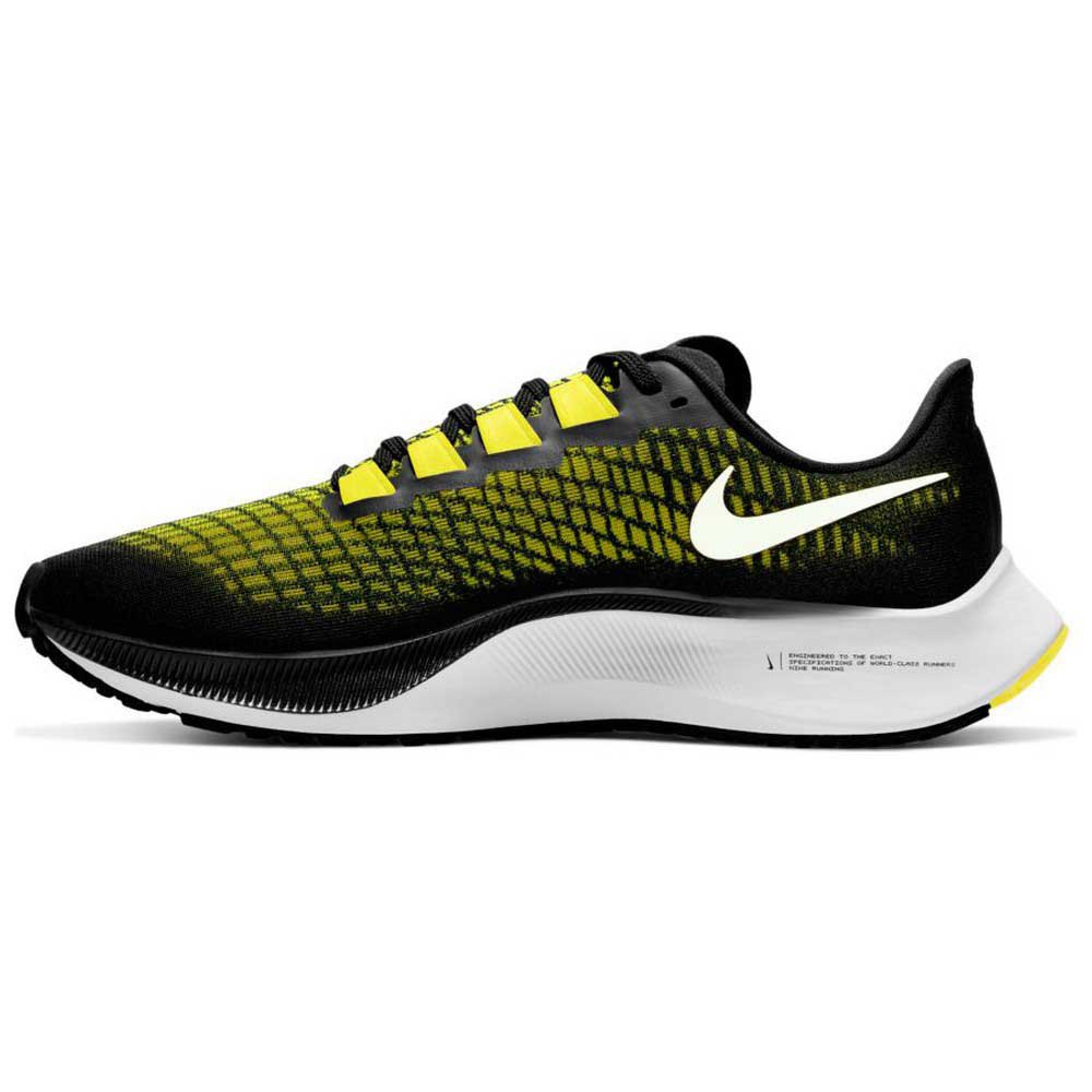 Nike Air Zoom Pegasus 37 EU 44 1/2 Black / White / Optic Yellow -  Zapatillas Deporte