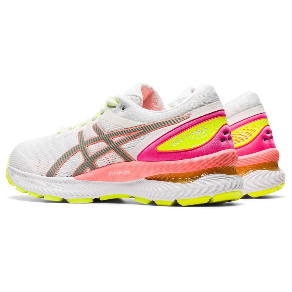 Asics Gel Nimbus 22 Lite-show EU 41 1/2 White / Sun Coral - Zapatillas  Deporte