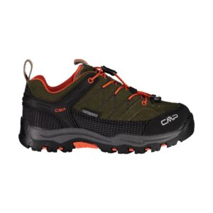 Cmp Kids Rigel Low Trekking Shoes Wp EU 34 Olive / Orange Fluo