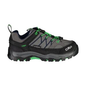 Cmp Rigel Low Wp EU 28 Graffite / Verde Fluo