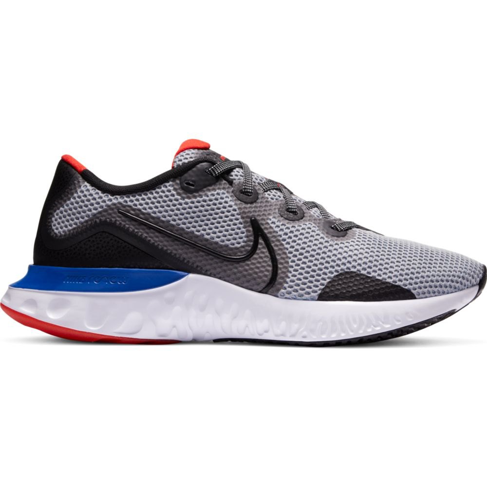 Nike Renew Run EU 40 Grey Fog / Black / Racer Blue / Chile Red - Zapatillas  Deporte