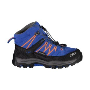 Cmp Rigel Mid Wp Kids EU 34 Royal / Orange Fluo